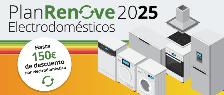 Campaña de apoyo al comercio Plan Renove electrodomésticos 2025