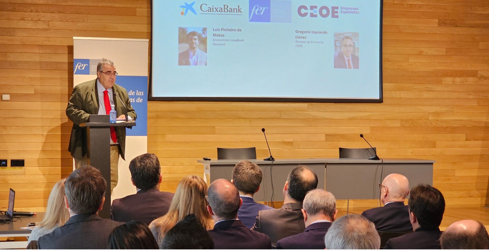 FER, CEOE y CaixaBank informarn sobre las perspectivas econmicas y empresariales para 2026