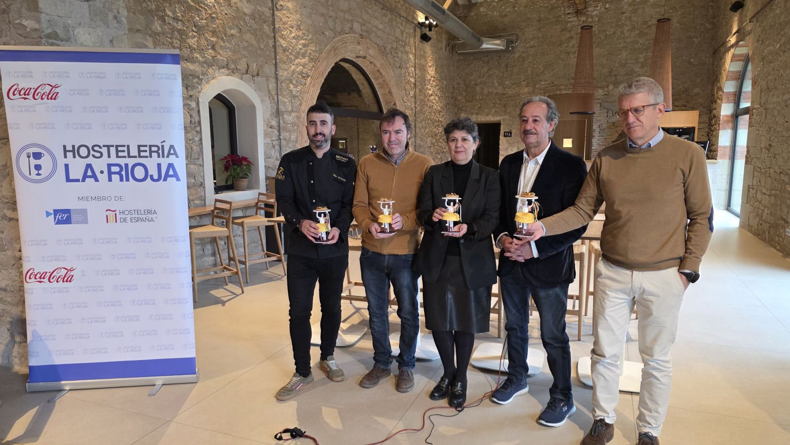 Enrique Fern�ndez, chef de Meraki Gastrobar de N�jera, en el Campeonato Nacional de Tapas y Pinchos de �Hosteler�a de Espa�a�